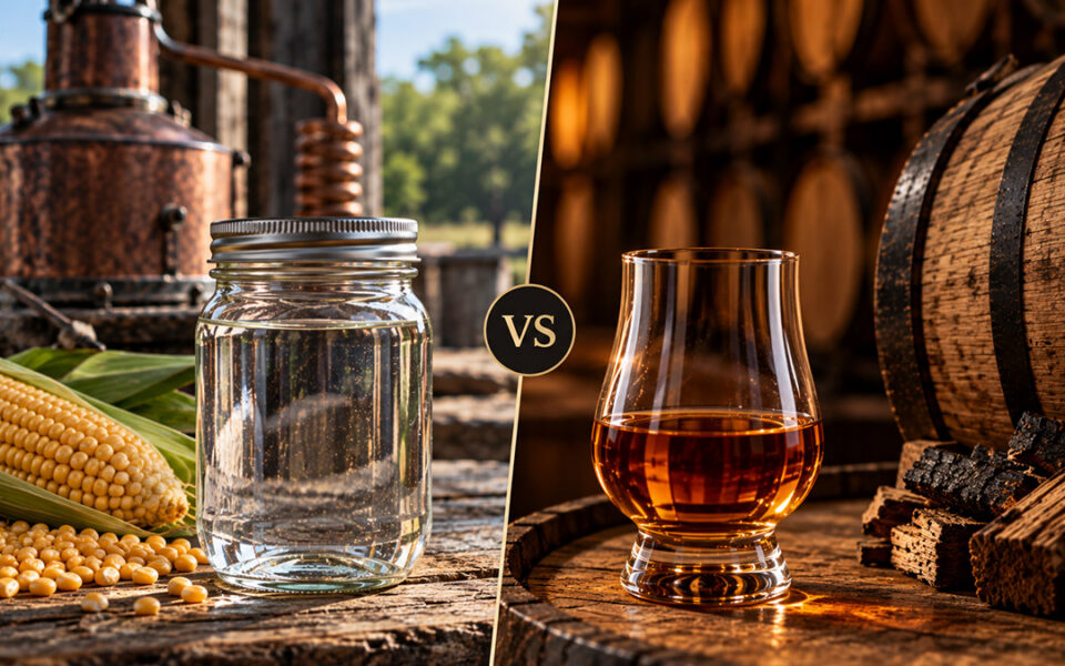 Whiskey vs Moonshine